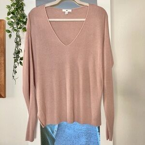 Nordstrom Ribbed V-neck Sweater Women’s Small NWT